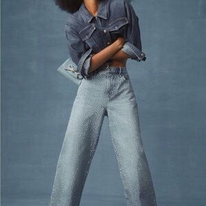 Good American Good Ease Embellished Jeans